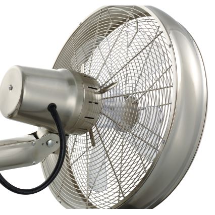 Lucci air 213126 - Vægventilator BREEZE 55W/230V mat krom + fjernbetjening