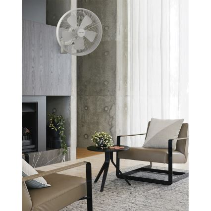 Lucci Air 213128EU - Vægbaseret ventilator BREEZE 55W/230V hvid + fjernbetjening