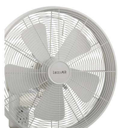 Lucci Air 213128EU - Vægbaseret ventilator BREEZE 55W/230V hvid + fjernbetjening