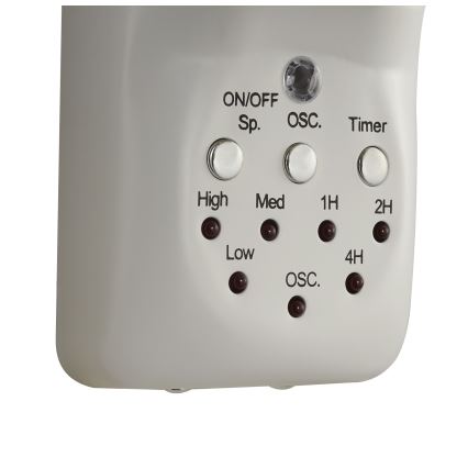 Lucci Air 213128EU - Vægbaseret ventilator BREEZE 55W/230V hvid + fjernbetjening
