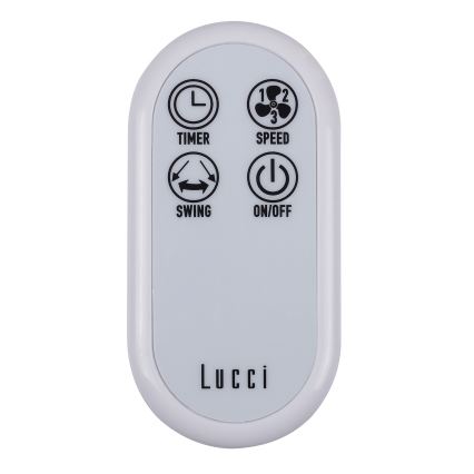 Lucci Air 213128EU - Vægbaseret ventilator BREEZE 55W/230V hvid + fjernbetjening
