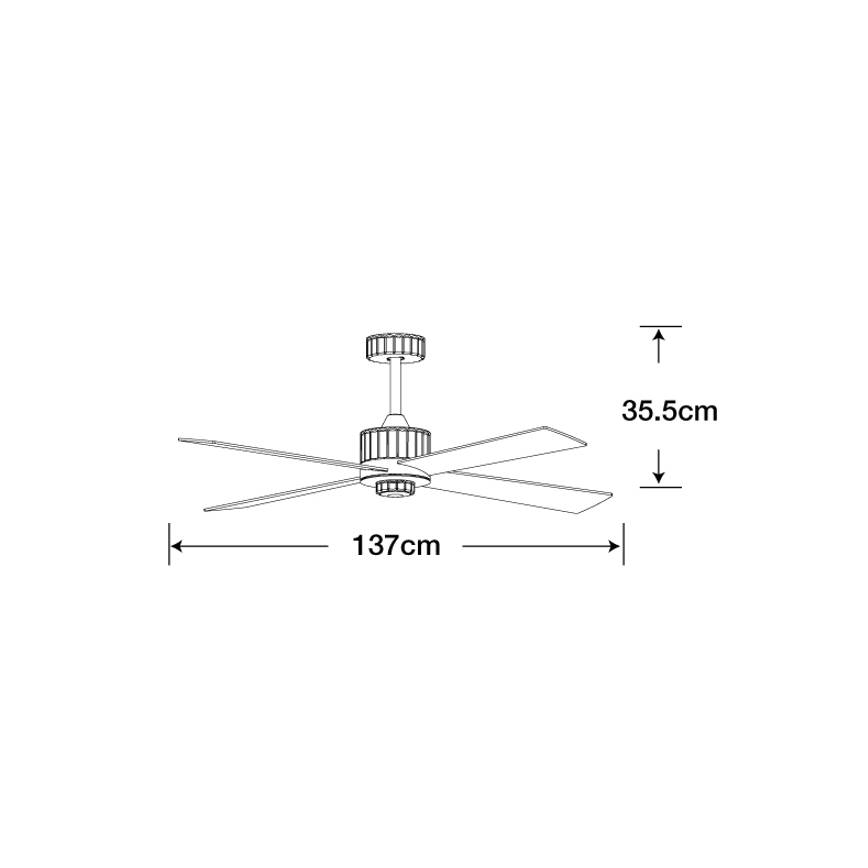 Lucci air 213170 - LED loftventilator NEWPORT wenge/brun + fjernbetjening