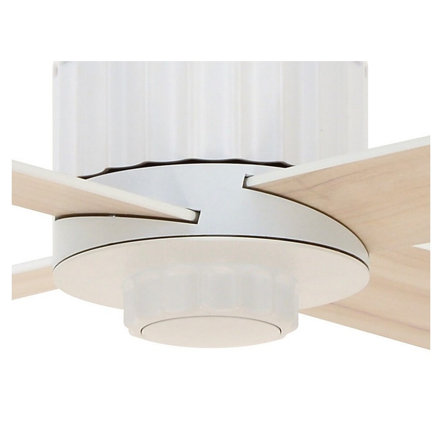 Lucci air 213171 - LED loftventilator NEWPORT træ/hvid/beige + fjernbetjening