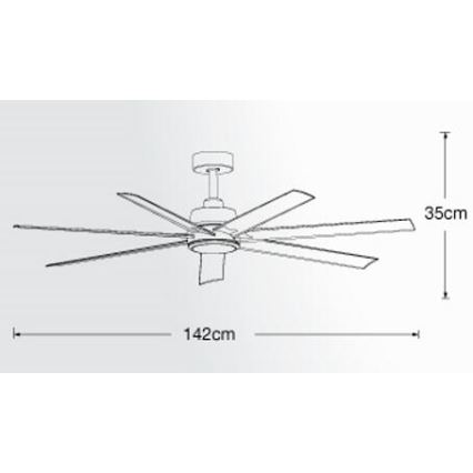 Lucci air 213182 - LED loftventilator ATLANTA 1xGX53/12W/230V hvid + fjernbetjening