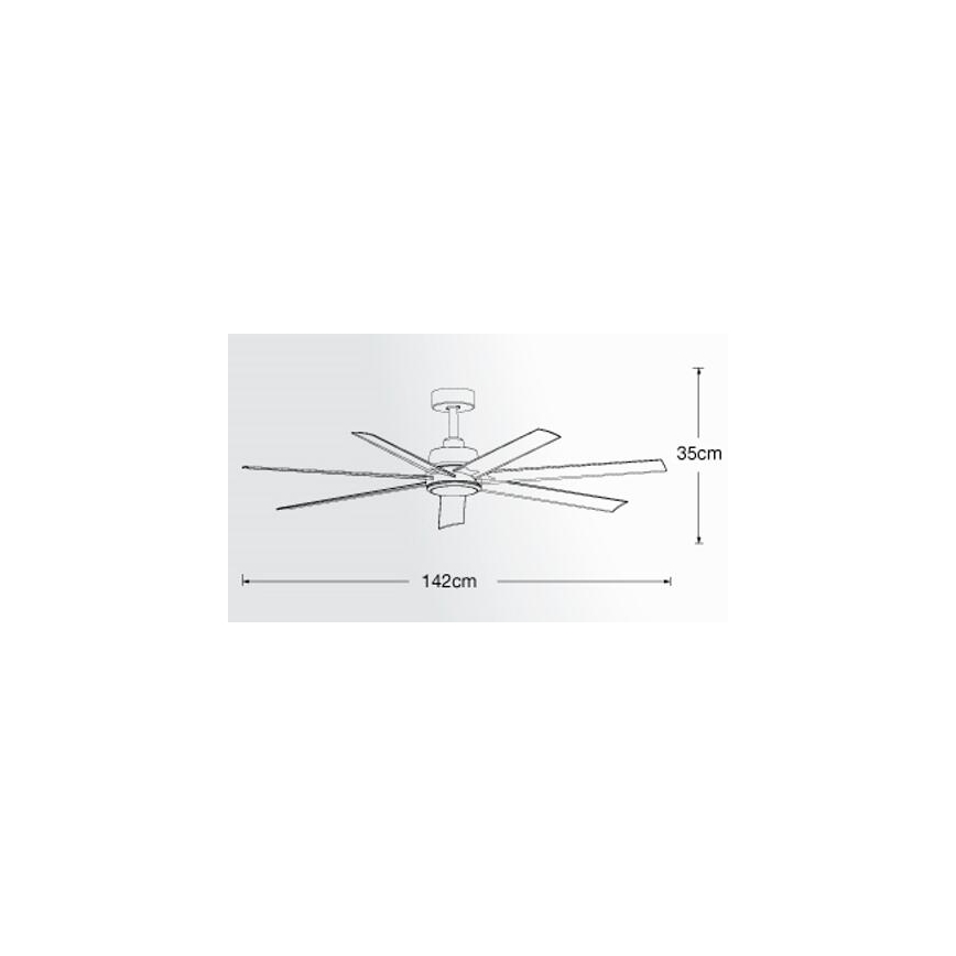 Lucci air 213182 - LED loftventilator ATLANTA 1xGX53/12W/230V hvid + fjernbetjening
