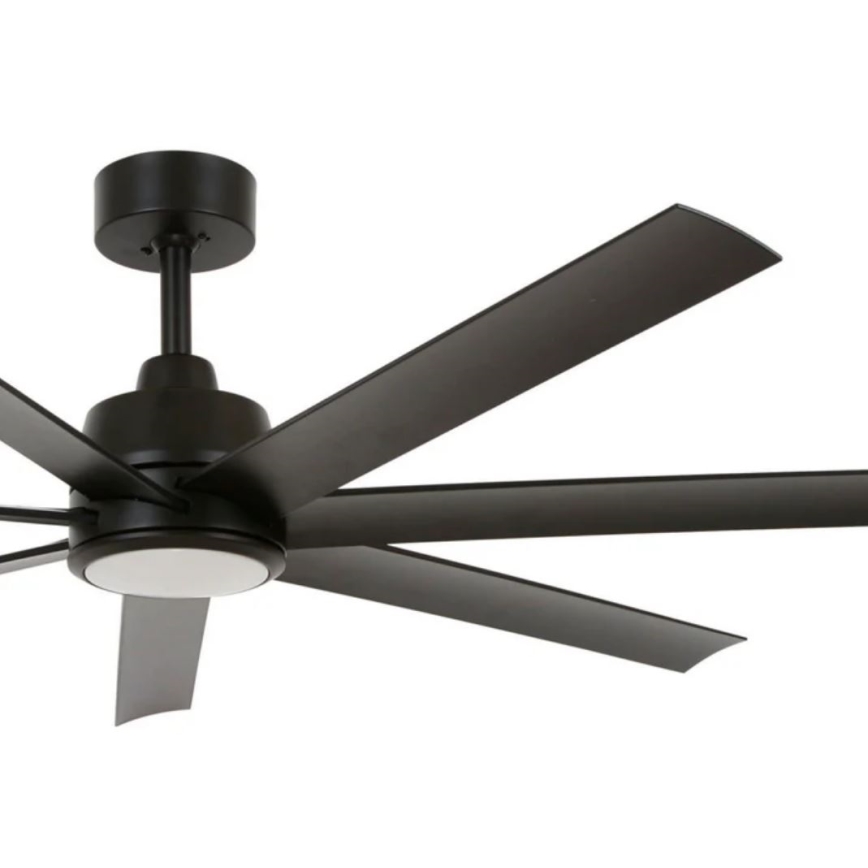 Lucci Air 21318349 - LED loftventilator dæmpbar ATLANTA 1xGX53/12W/230V diameter 142 cm sort + fjernbetjening