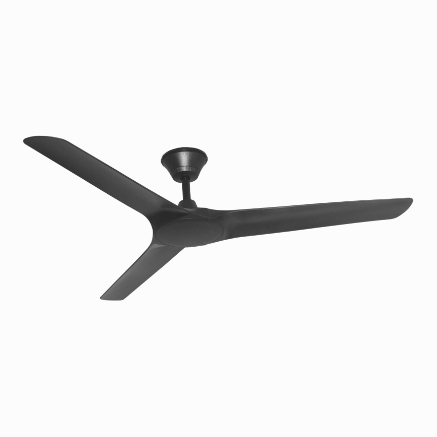 Lucci Air 21321649 - Loftventilator ABYSS diameter 142 cm IP66 sort + fjernbetjening