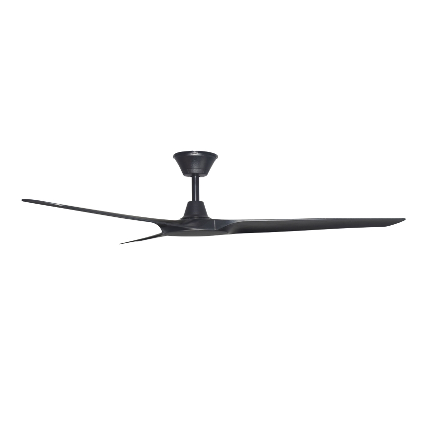 Lucci Air 21321649 - Loftventilator ABYSS diameter 142 cm IP66 sort + fjernbetjening