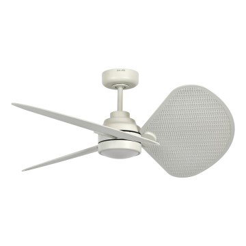 Lucci Air 21325449 - LED-dæmpbar loftventilator SABLE 1xGX53/12W/230V 3000/4000/5000K Ø 91,5 cm cremefarvet + fjernbetjening