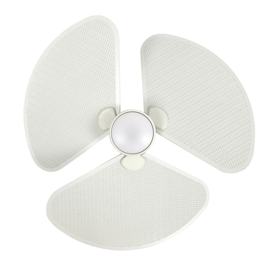 Lucci Air 21325449 - LED-dæmpbar loftventilator SABLE 1xGX53/12W/230V 3000/4000/5000K Ø 91,5 cm cremefarvet + fjernbetjening