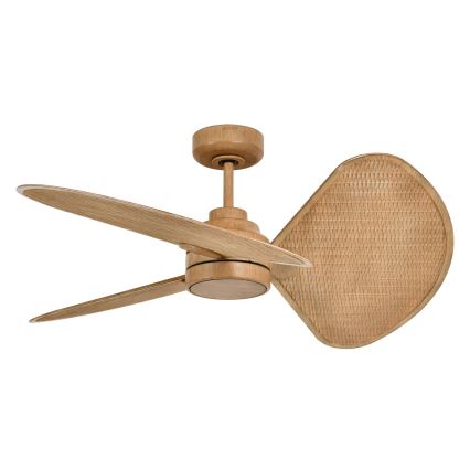 Lucci Air 21325549 - LED-dæmpbar loftventilator SABLE 1xGX53/12W/230V 3000/4000/5000K Ø 91,5 cm brun + fjernbetjening