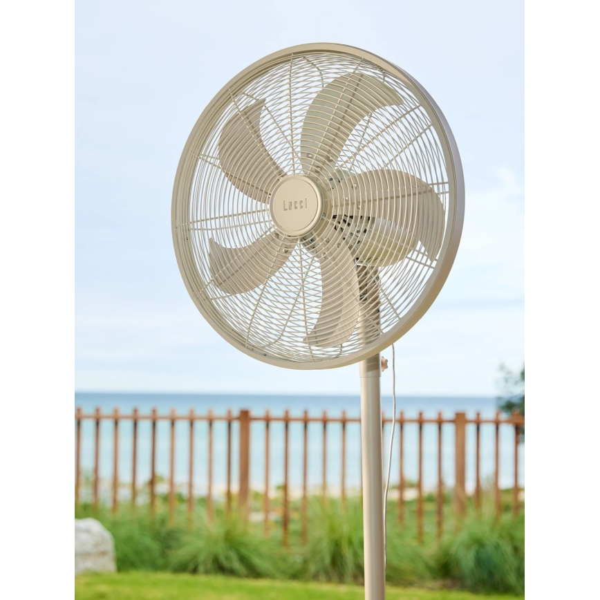 Lucci Air 21326449 - Standventilator GLIDE 36W/230V Ø 45 cm hvid