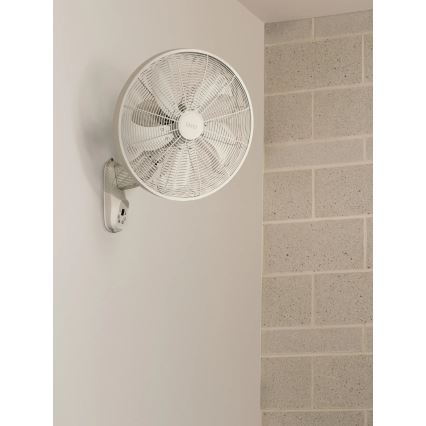 Lucci Air 21326649 - Vægmonteret ventilator GLIDE 36 W/230 V Ø 45 cm hvid + fjernbetjening