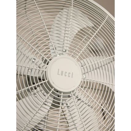 Lucci Air 21326649 - Vægmonteret ventilator GLIDE 36 W/230 V Ø 45 cm hvid + fjernbetjening