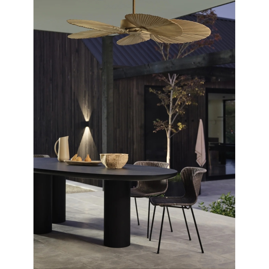 Lucci Air 21326849 - Loftventilator BALI Ø 132 cm beige + fjernbetjening