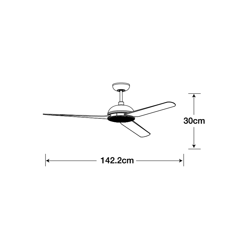 Lucci air 213301- LED loftventilator dæmpbar UNIONE 1xGX53/12W/230V brun/skinnende krom + fjernbetjening