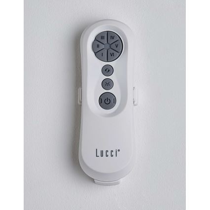 Lucci air 213355-LED loftventilator dæmpbar NAUTICA 1xGX53/12W/230V brun/skinnende krom + fjernbetjening