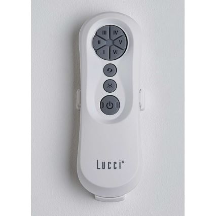 Lucci air 213358 - LED loftventilator dæmpbar LINE 1xGX53/12W/230V sort + fjernbetjening