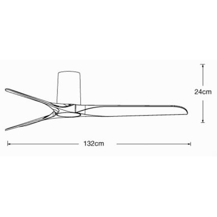 Lucci air 21610149 - Loftventilator LONDO sort + fjernbetjening