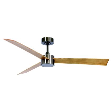Lucci air 21610449 - LED loftventilator dæmpbar CLIMATE 1xGX53/12W/230V brun/skinnende krom + fjernbetjening