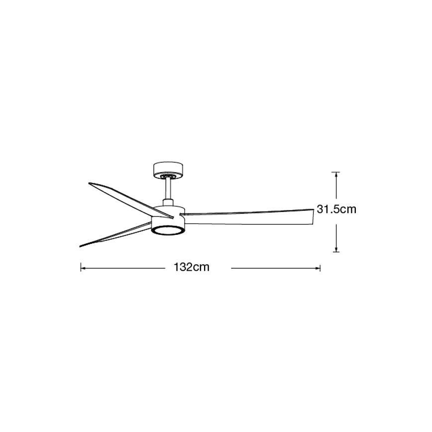 Lucci air 21610549- LED loftventilator dæmpbar CLIMATE 1xGX53/12W/230V wenge/guldfarvet + fjernbetjening