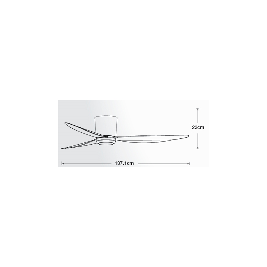 Lucci air 21610649 - LED loftventilator dæmpbar ARRAY 1xGX53/12W/230V hvid + fjernbetjening