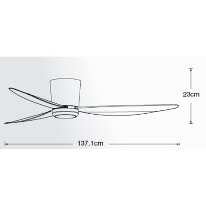 Lucci air 21610749 - LED loftventilator dæmpbar ARRAY 1xGX53/12W/230V sort + fjernbetjening