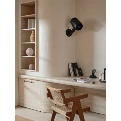 Lucci Air 21612649 - Vægventilator JET 32W/230V sort + fjernbetjening