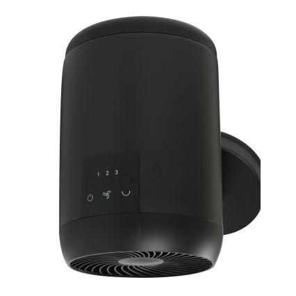Lucci Air 21612649 - Vægventilator JET 32W/230V sort + fjernbetjening