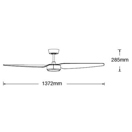 Lucci air 21615349 - Loftventilator CONDOR hvid + fjernbetjening