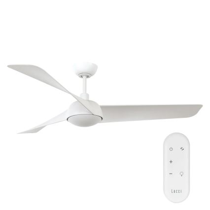 Lucci Air 21617049 - LED dæmpbar loftventilator OSPREY 1xGX53/12W/230V Ø 132 cm hvid + fjernbetjening