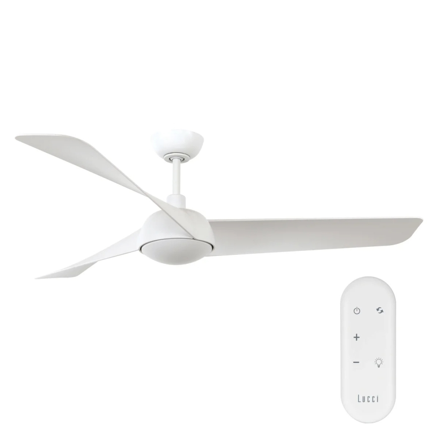 Lucci Air 21617049 - LED dæmpbar loftventilator OSPREY 1xGX53/12W/230V Ø 132 cm hvid + fjernbetjening