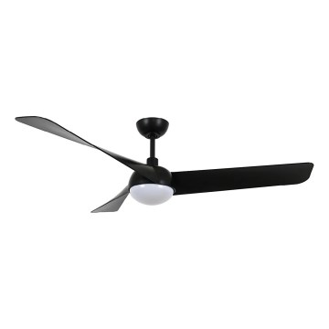 Lucci Air 21617149 - LED dæmpbar loftventilator OSPREY 1xGX53/12W/230V Ø 132 cm sort + fjernbetjening