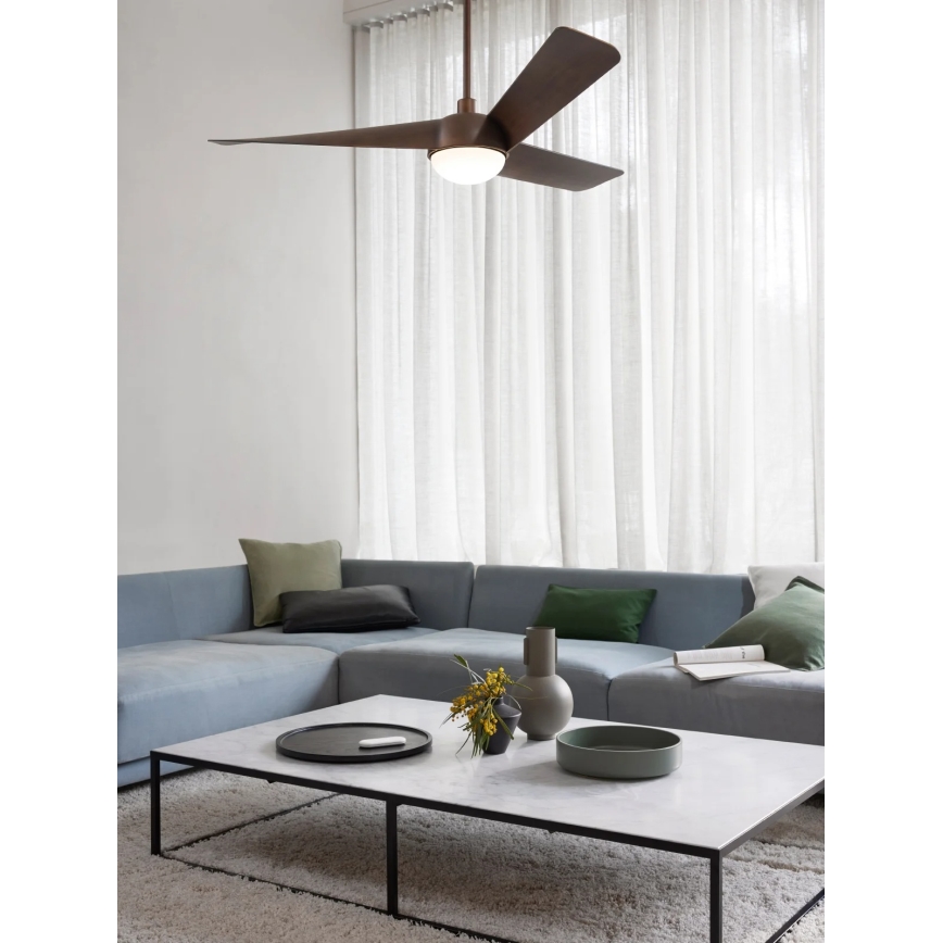Lucci Air 21617249 - LED-dæmpbar loftventilator OSPREY 1xGX53/12W/230V Ø 132 cm bronzefarvet + fjernbetjening