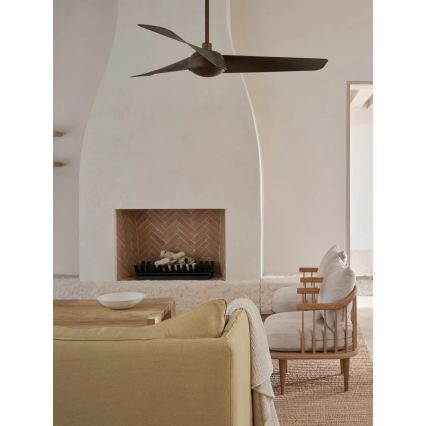 Lucci Air 21617249 - LED-dæmpbar loftventilator OSPREY 1xGX53/12W/230V Ø 132 cm bronzefarvet + fjernbetjening