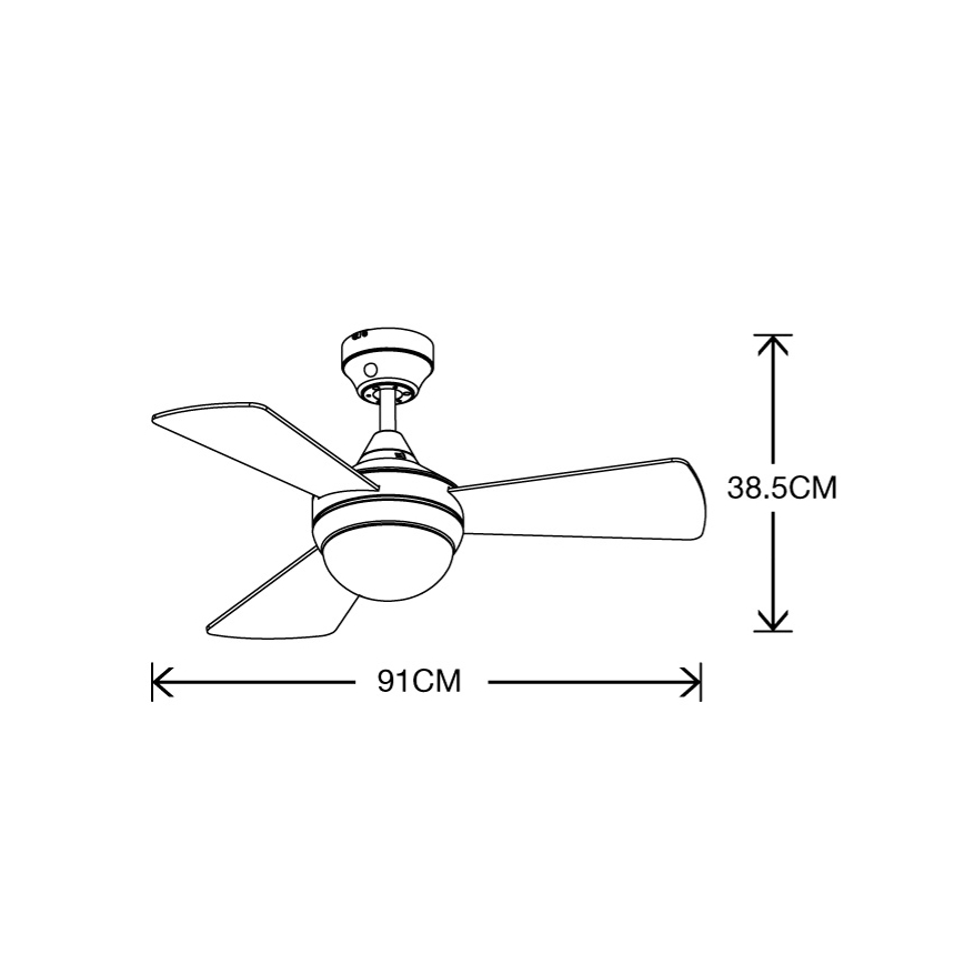 Lucci Air 512311 - Loftventilator AIRLIE HUGGER 2xE27/15W/230V træ/brun Ø 91 cm + fjernbetjening