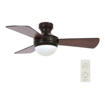 Lucci Air 512311 - Loftventilator AIRLIE HUGGER 2xE27/15W/230V træ/brun Ø 91 cm + fjernbetjening