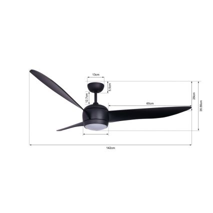 Lucci air 512910 - LED Loftsventilator AIRFUSION NORDIC LED/20W/230V