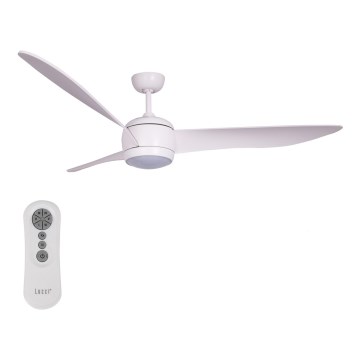 Lucci Air 512911 - AIRFUSION NORDIC loftventilator med LED/20W/230V, træ/hvid Ø 142 cm + fjernbetjening