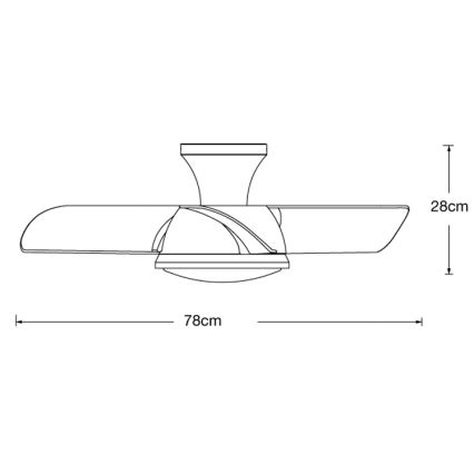 Lucci air 513071 - LED loftventilator dæmpbar SYROS LED/18W/230V 3000/4000/6000K hvid + fjernbetjening
