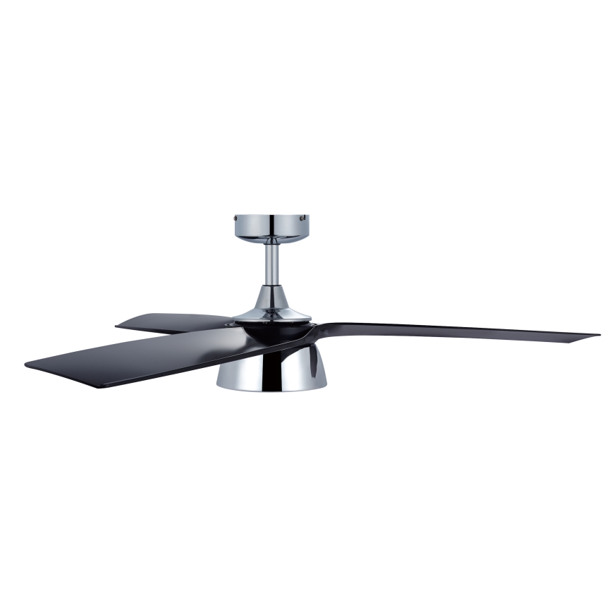 Lucci air 513072 - LED dæmpbar loftventilator BRONX LED/18W/230V 3000/4000/6000K sort/blankforkromet Ø 132 cm + fjernbetjening