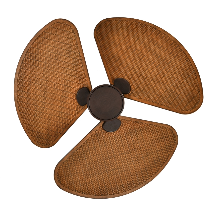 Lucci Air 51325649 - LED-dæmpbar loftventilator SABLE 1xGX53/12W/230V 3000/4000/5000K Ø 91,5 cm brun + fjernbetjening