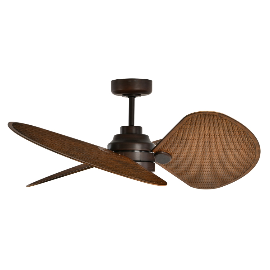 Lucci Air 51325649 - LED-dæmpbar loftventilator SABLE 1xGX53/12W/230V 3000/4000/5000K Ø 91,5 cm brun + fjernbetjening
