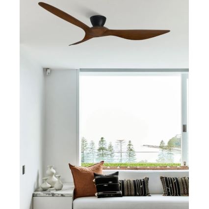 Lucci Air 514032 - Loftsventilator KOTARA Ø 137 cm brun/sort + fjernbetjening