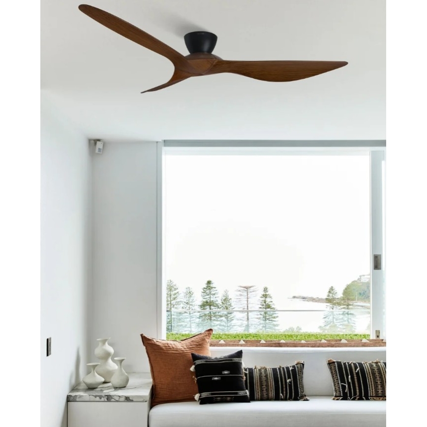 Lucci Air 514032 - Loftsventilator KOTARA Ø 137 cm brun/sort + fjernbetjening