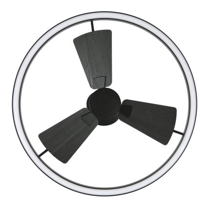 Lucci Air 516124 - LED loftventilator dæmpbar CESSNA LED/36W/230V 3000/4000/5000K sort + fjernbetjening
