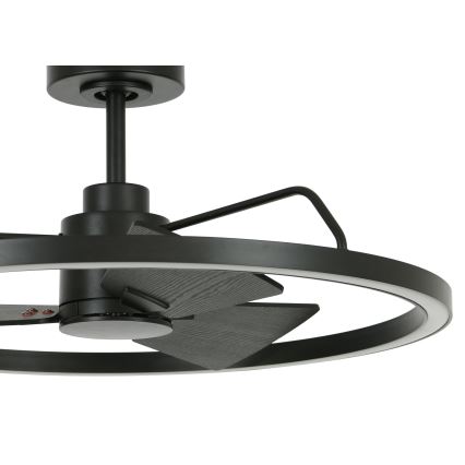 Lucci Air 516124 - LED loftventilator dæmpbar CESSNA LED/36W/230V 3000/4000/5000K sort + fjernbetjening
