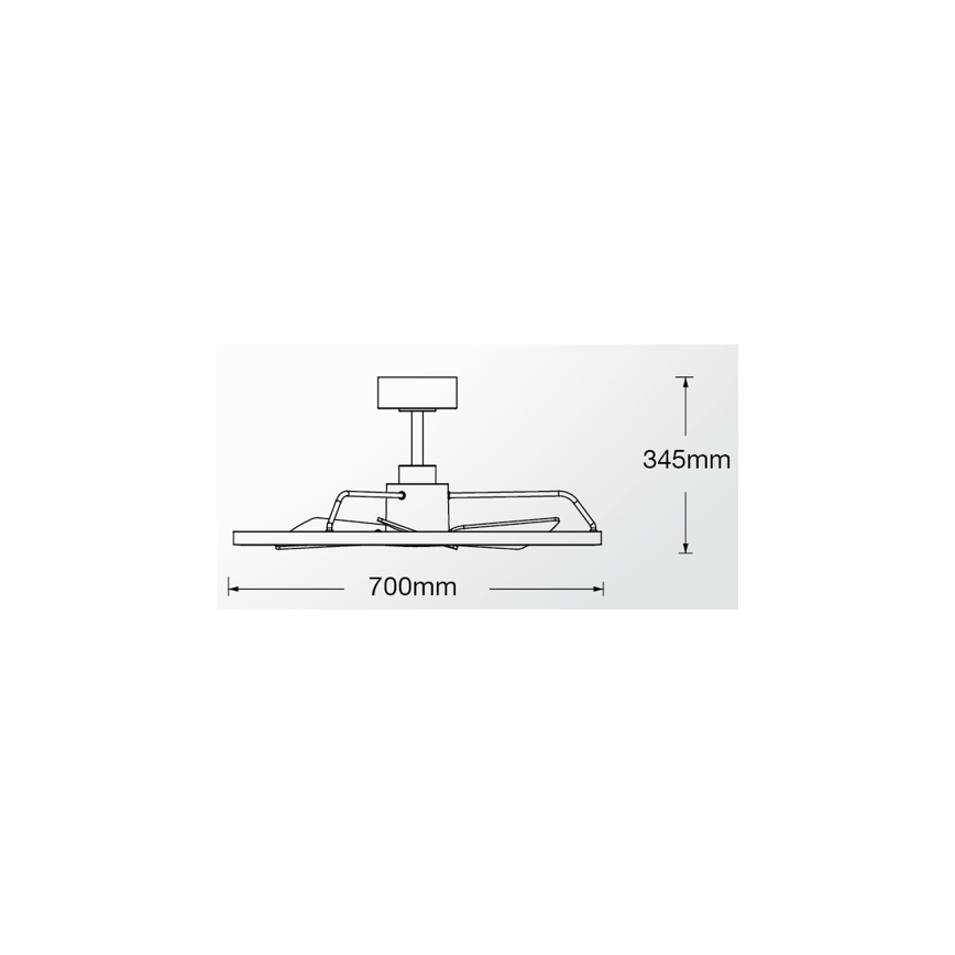 Lucci Air 516124 - LED loftventilator dæmpbar CESSNA LED/36W/230V 3000/4000/5000K sort + fjernbetjening