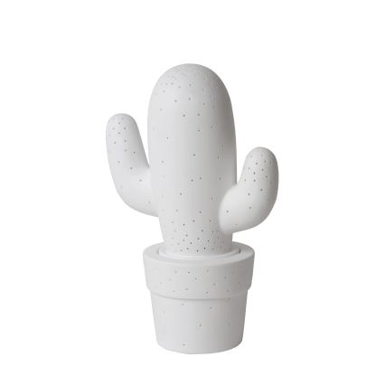 Lucide 13513/01/31 - Bordlampe CACTUS 1xE14/40W/230V hvid