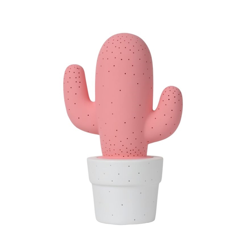 Lucide 13513/01/66 - Bordlampe CACTUS 1xE14/40W/230V lyserød